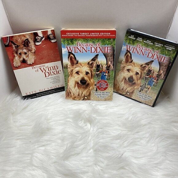 Because of Winn-Dixie Book And DVD Boxed Set Kate Di Camillo School - Picture 1 of 6